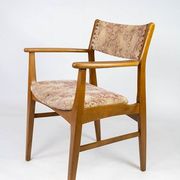 Chaise en teck avec accoudoirs 60s