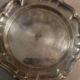 4 carved silver metal coasters