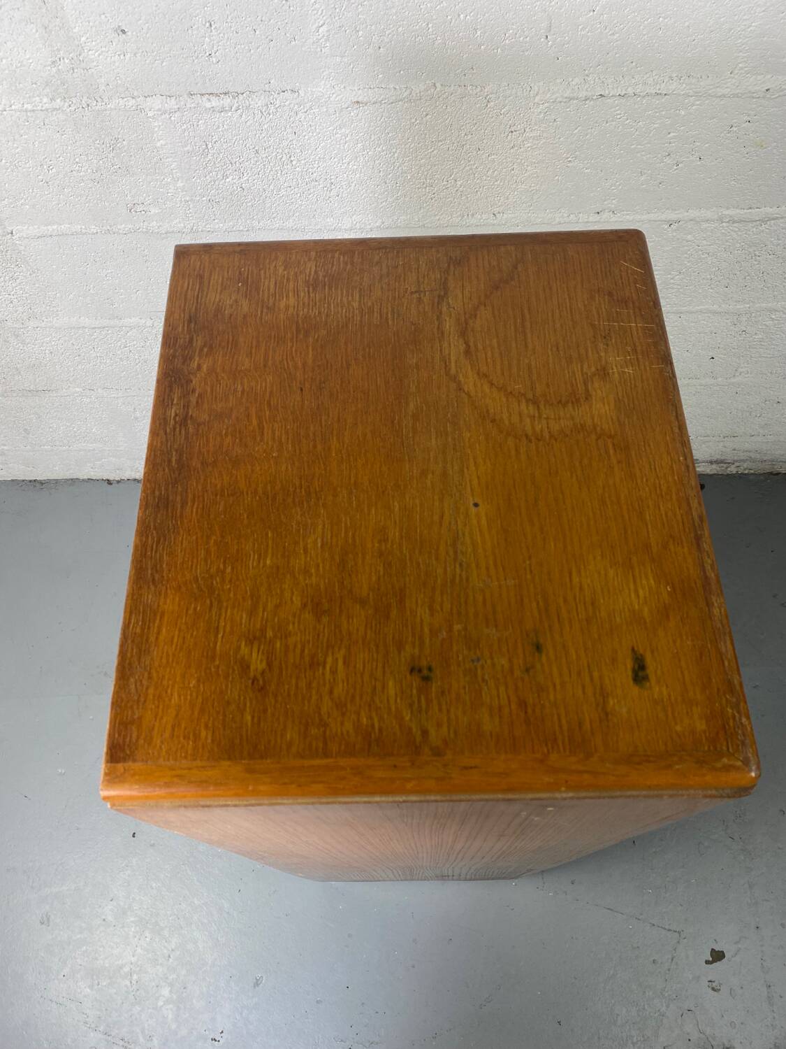 Vintage curtain file cabinet