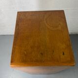 Vintage curtain file cabinet