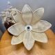 Vintage rattan lotus flower pendant lamp