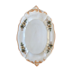 Flowery oval dish