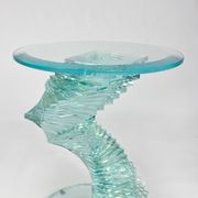 Table d’appoint en verre spiralé Ravello, années 1980