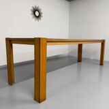 Large modernist plywood table, Memphis style, 1980s