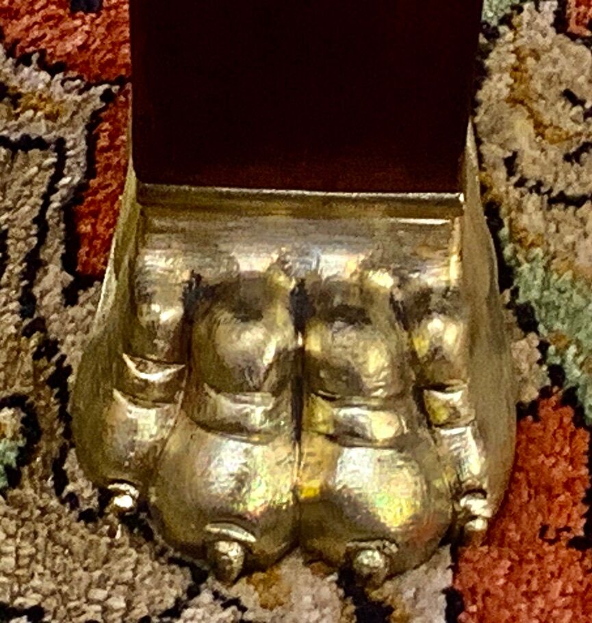 Empire style desk Return from Egypt, double-sided, mahogany, gilded bronzes