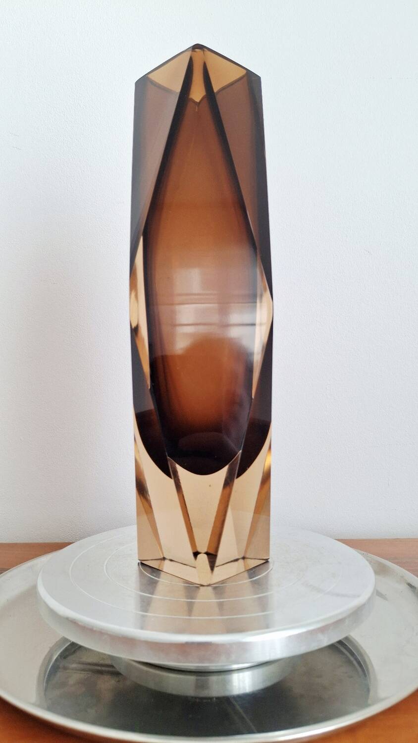 Sommerso Vase 1960s, atttibuted to Flavio Poli