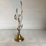 Brass photo frame with tulip base