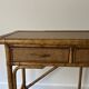 Vintage Mid-century bamboo rattan console table / writing table / desk