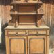 Antique natural wood sideboard