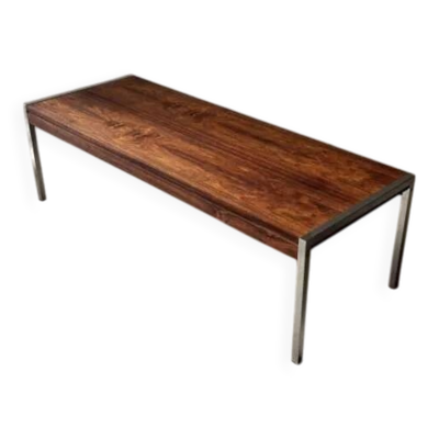 Table basse vintage néerlandaise par Topform, en palissandre, années 1960.