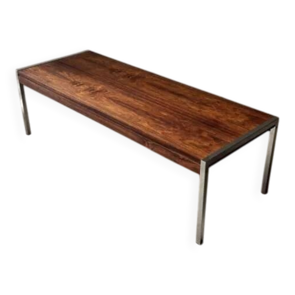 Table basse vintage néerlandaise par Topform, en palissandre, années 1960.