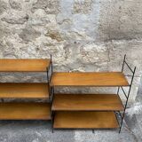 60s style modular self-supporting shelf, string tornado style