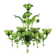 Lustre contemporain Green en verre de Murano