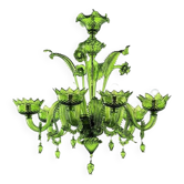 Lustre contemporain Green en verre de Murano