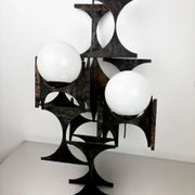 Large brutalist & sculptural wall light by Marc Weinstein, Germany, 1960s