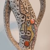 Sculptural ceramic vase (43 cm) marius bessone vallauris (1955-19