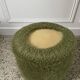 Pelfran pouf in vintage green mustache