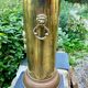 Brass umbrella stand from the 1950s, baroque style.