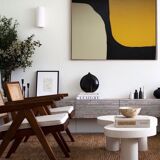 Abstract painting "Symbiose" 80x65cm for contemporary living room