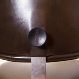 vintage swivel office chair in brown skai by Velca Legnano for Jules Wabbes