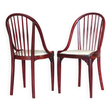 Two Thonet chairs No. A846 - Otto Prutscher - 1925 - Leather seats -