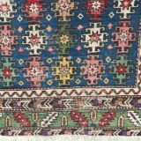 Tapis ancien caucasien Chirwan fait main - 79x119 cm