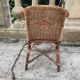 Small shepherdess chair for children in rattan 1950