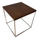 Table d’appoint années 60 en teck et acier chromé