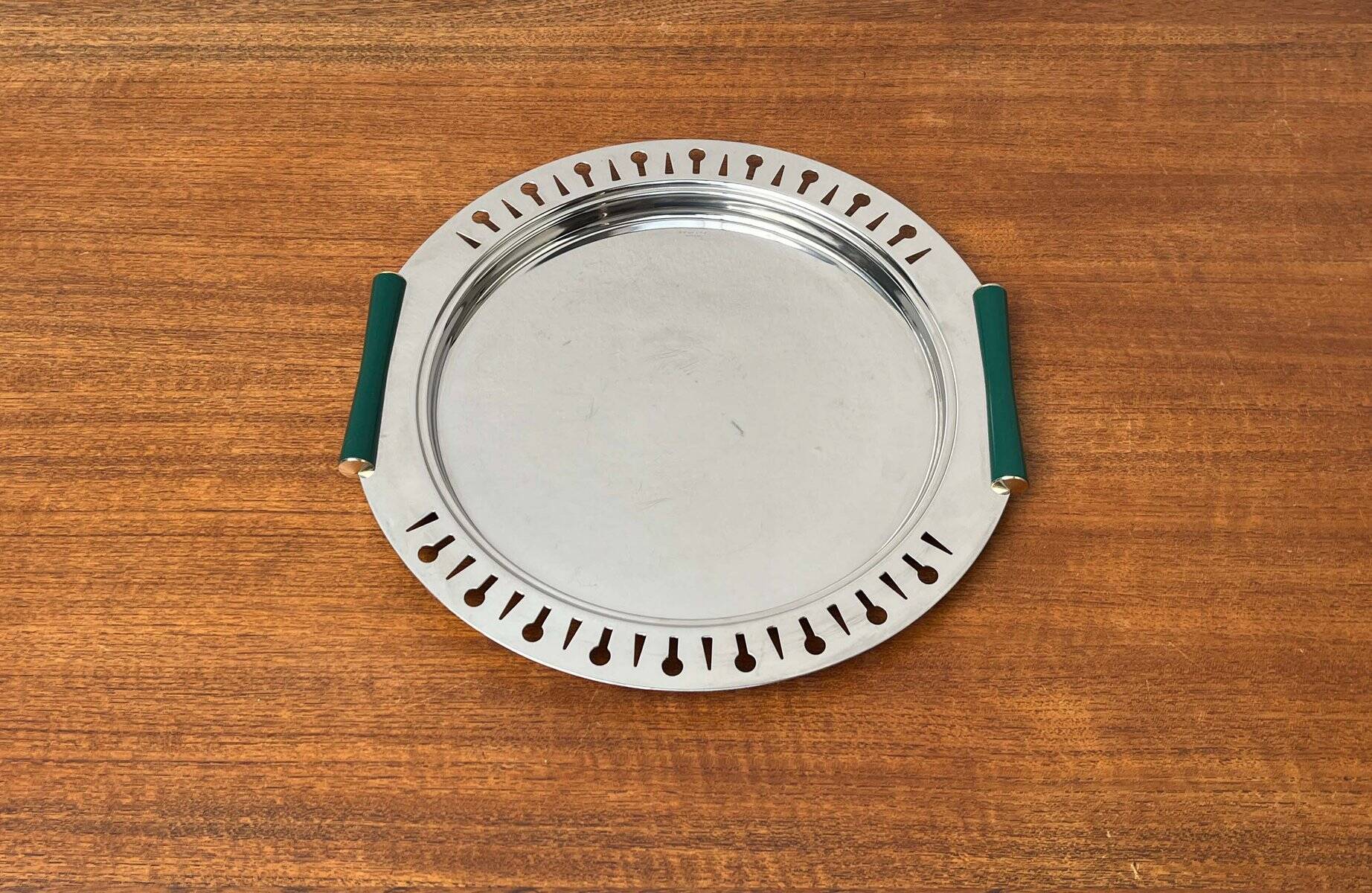 Postmodern Metal Tray from Inoxbeck, Italy, 1980s