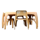 German dining set by Preben Fabricius for Interplast, 1970s