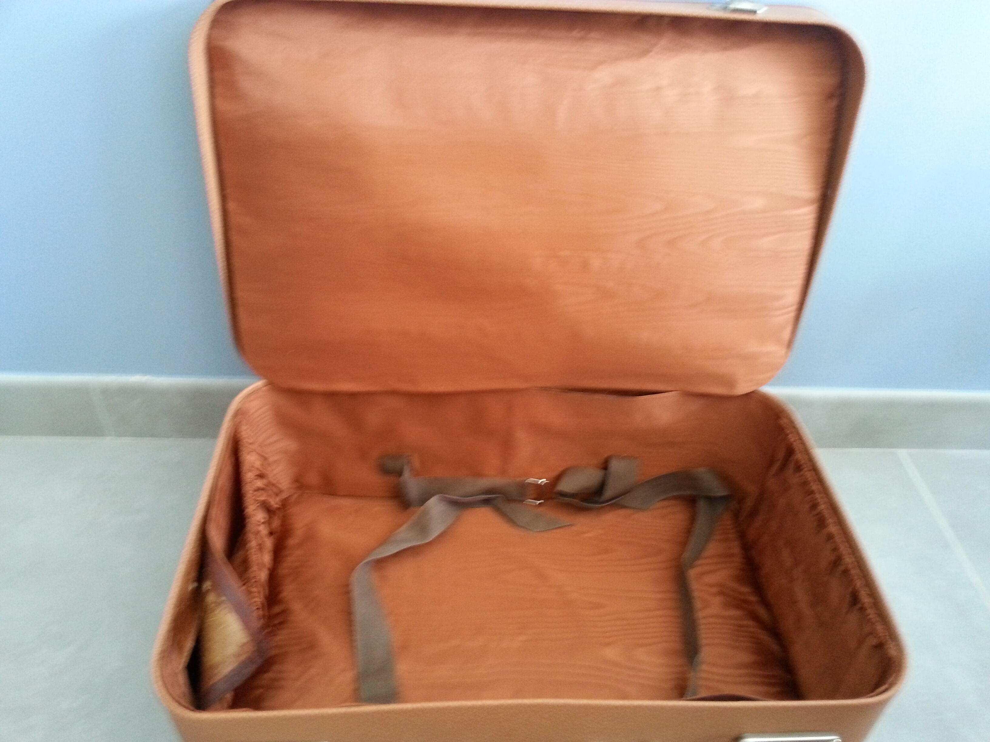 Valise vintage camel
