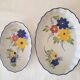 Set of 2 small oval dishes, Sarreguemines Digoin