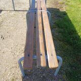 Industrial or Community Table with Benches
