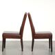 Beautiful and comfortable set of 6 sheepskin dining chairs in English style