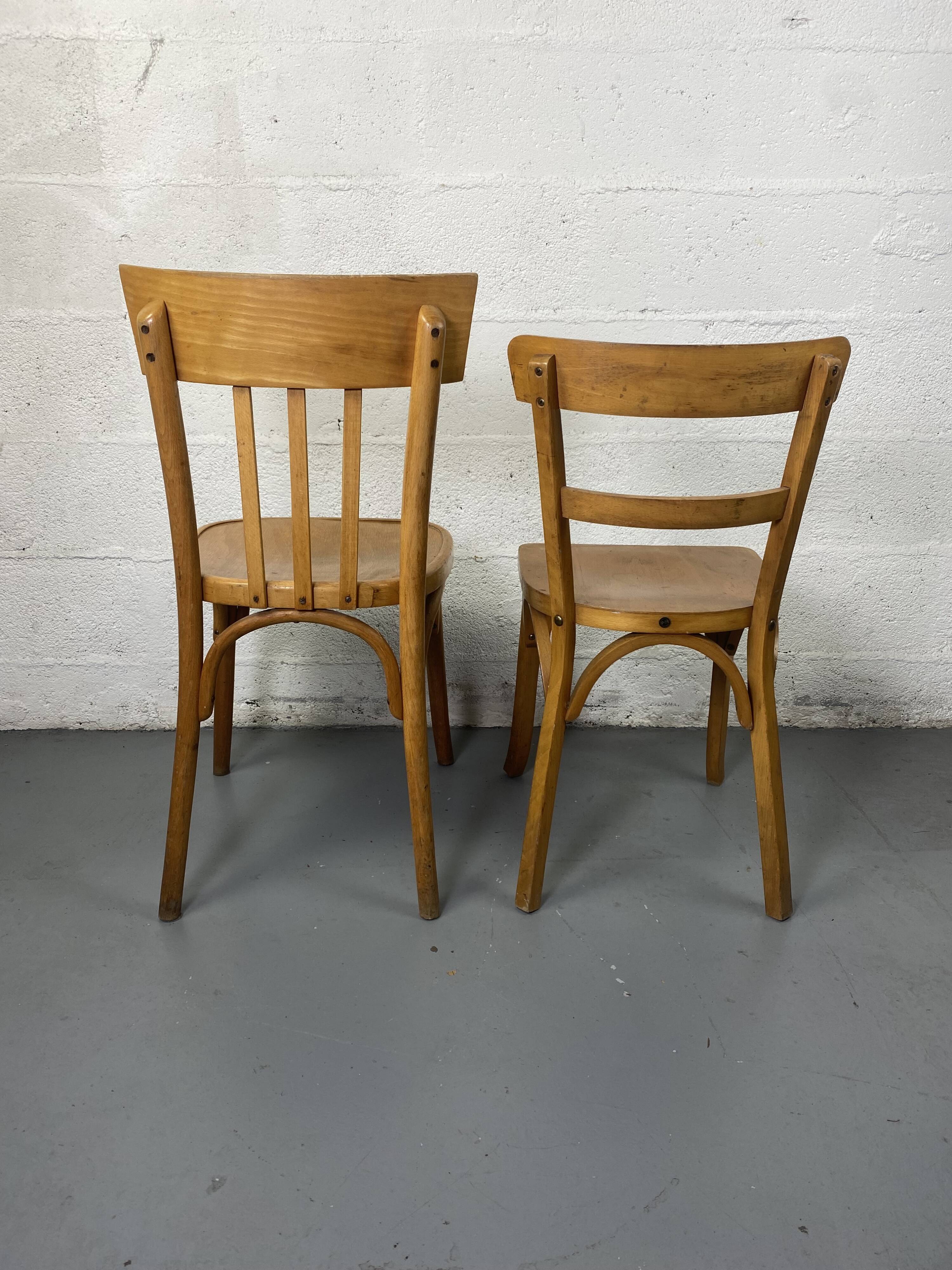 Mismatched bistro chair x2