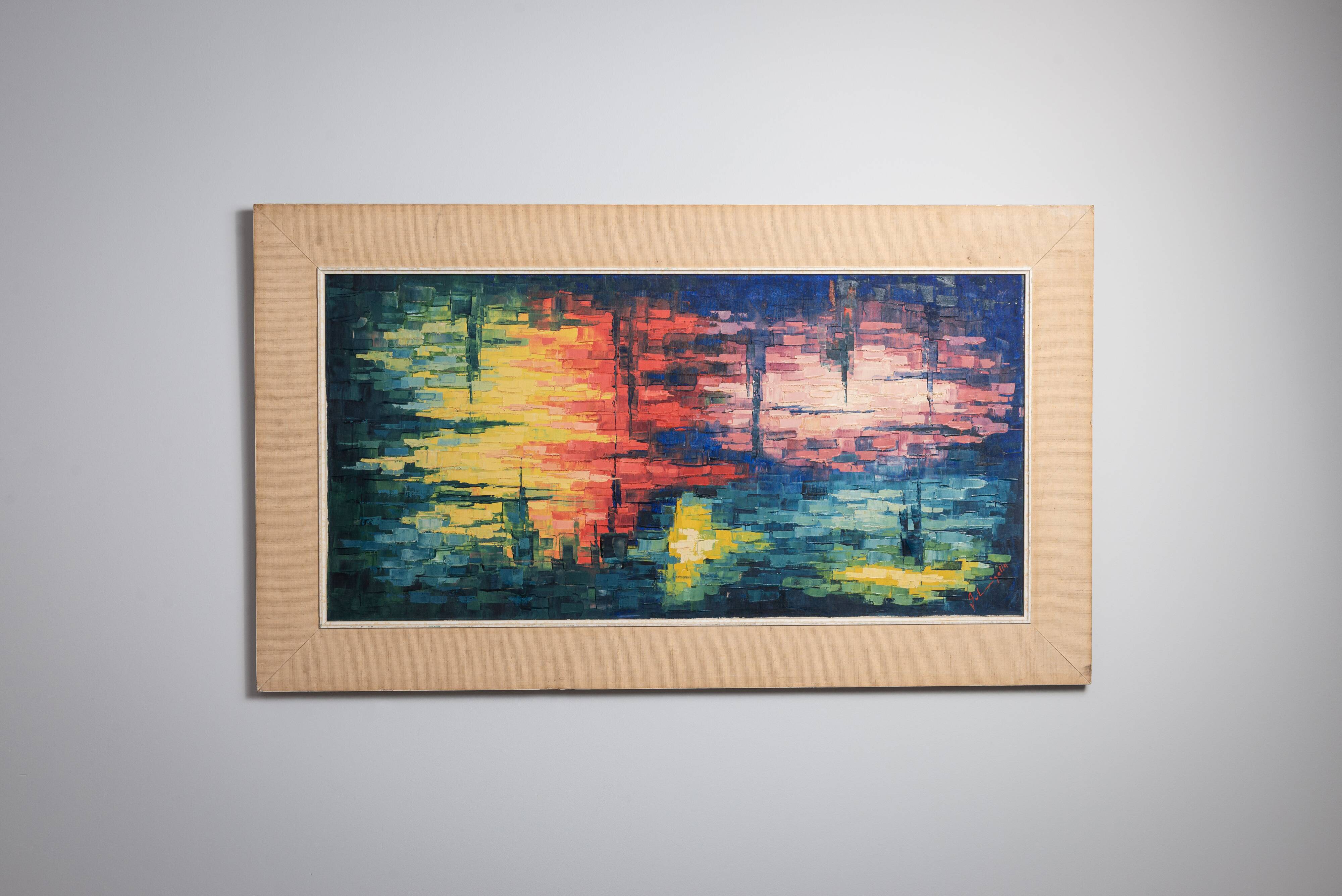 Peinture abstraite atmosphérique