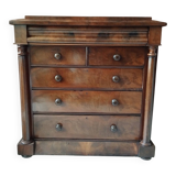 Antique English mahogany chest of drawers