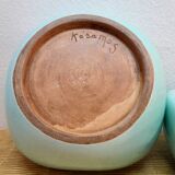 Pair of Keramos Sèvres ceramic pocket trays