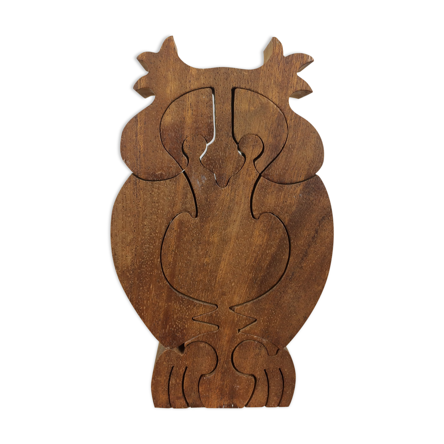 Wooden puzzle owl or owl for children