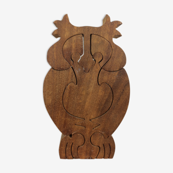 Puzzle en bois hibou ou chouette pour enfants