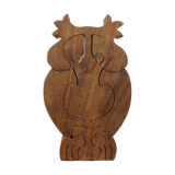 Wooden puzzle owl or owl for children