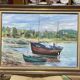 Oil on canvas signed FRAVAL LE DEMAZEL - Seaside - Paimpol