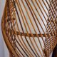 Bamboo rattan floor lamp from the 1960s in the Audoux Minet style.