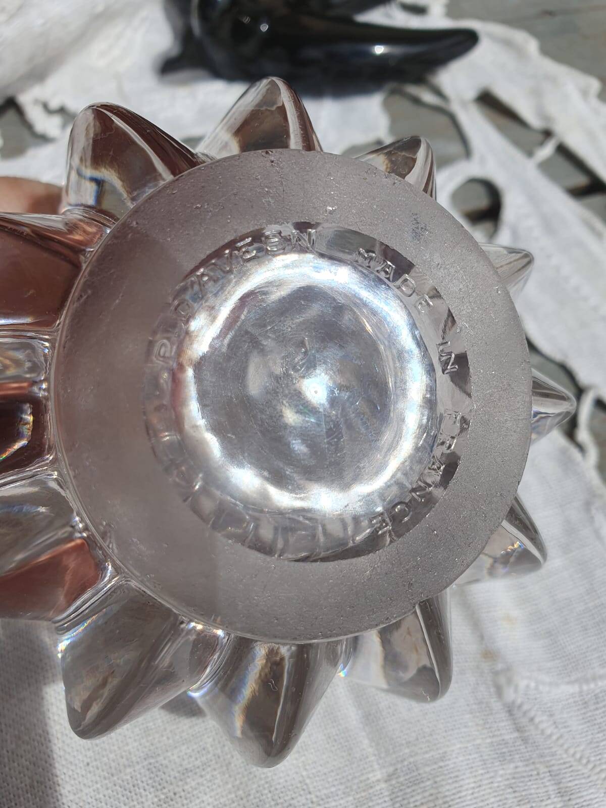 crystal ashtray P. D'Avsen