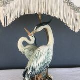 Herons lamp, capodimonte G.Armani 1960/70