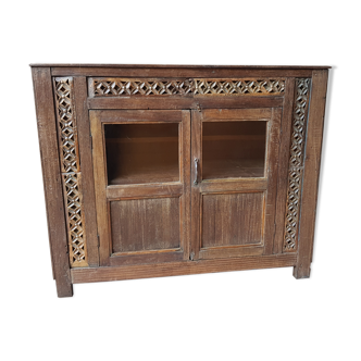 Antique Burmese teak tribal sideboard