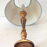 Lampe en bois doré