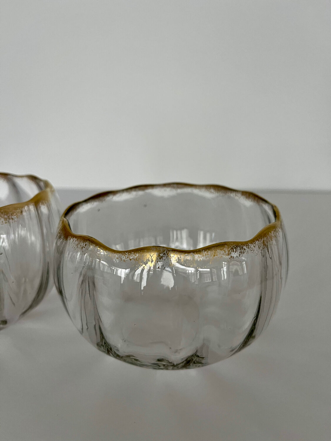 Pair of Baccarat crystal bowls from the Napoléon III period.