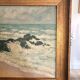 Table Oil Canvas Marine Sea Waves Lucien Vogt Painting Landscape Coast
