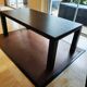 Roche Bobois dining set with a 2m table + extension and 6 solid wood chairs.